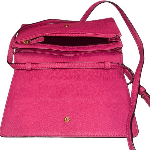 Marc Jacobs Empire City Leather Crossbody Wallet Bag Pink Gold Hardware Designer - Picture 4 of 16